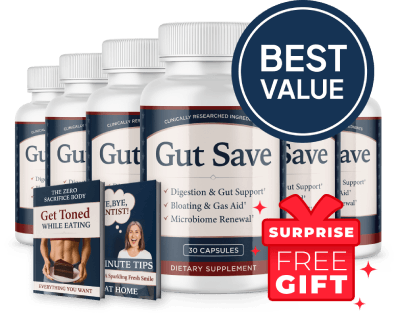 6 Bottles of Gut Save dietary supplement — 180-Day Supply